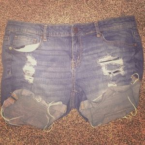 Ripped Aeropostale Jean Shorts